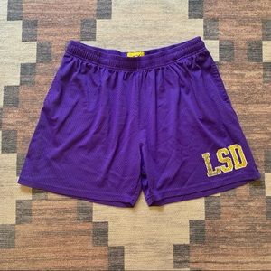 LIKE SUSHI LSD PURPLE BASKETBALL SHORTS L